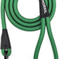 Rope Dog Leash, 4 ft Heavy Duty Dog Leash with Aviation Aluminum Auto Locking Carabiner, Strong Nylon Pet Lead for Small, Medium, Large Dogs (Green, 4FT)