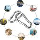 MIVIDE 20 Pack M8 x 3-1/8 inch Carabiner Clips Spring Snap Hook, 304 Stainless Steel Heavy Duty Snap Hooks Carabiner Quick Link Clip for Camping Hiking Traveling Outdoor Swing Gym, 500Lbs Capacity