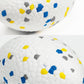4.72" Indestructible Large Rugby Balls for Aggressive Chewers Durable Olive Bouncy Interactive Football Toy for Dogs Fetch Game Lightweight Floating Outdoor Training, White