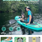 BM Paddle Board Inflatable Stand Up Paddle Board, SUP Paddleboard for Adult, Premium Accessories | Non-Slip EVA Deck & Foam Handles, Camera Mount, Double Action Pump, 85L Travel Backpack