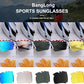 BangLong Polarized Sports Sunglasses Cycling Sun Glasses for Men Women with 5 Interchangeable Lenes for Running Baseball Golf