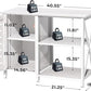 40-50 Gallon Fish Tank Stand, Aquarium Stand with Cabinet Accessories Storage, Heavy Duty Metal Frame, 40.55" L*18.89" W Tabletop, 850LBS Capacity, White PG02YGW