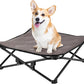 KingCamp Elevated Dog Bed for Small Dogs, Outdoor Raised Cooling Pet Cot Bed with Washable Breathable Mesh & No-Slip Feet Perfect for Camping, Backyard, Indoor Use (S, Black)