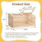 Snowtaros Wooden Hamster Cage, Large Hamster Cages and Habitats Chewproof, with 2 Openable Acrylic Top, Small Animal Cage for Mouse Gerbil Quail Dwarf Syrian Hamsters (31.5" L*15.7" W*15.7" H)