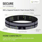 FlipBelt Zipper Running Belt, Waist Pack for Fitness and Running, US Company