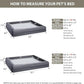 WNPETHOME XXXL Big Dog Bed, Washable Dog Couch with Removable Waterproof Cover, Orthopedic Large Pet Sofa Bed with Bolster Sides for Sleeping