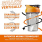 HELIMIX 1.5 Vortex Blender Shaker Bottle Holds Upto 20oz | No Blending Ball or Whisk | USA Made | Portable Pre Workout Whey Protein Drink Shaker Cup | Mixes Cocktails Smoothies Shakes | Top Rack Safe