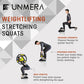 UNMERA Squat Wedge Block 2PCS Non Slip Professional Ramp, Platform for Heel Elevated Squats and Calf Raises