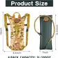 4 Pack Tactical Hydration Backpack with 3L Water Bladder Military Daypack Water Backpack Lightweight Hydration Back Pack for Running Cycling Climbing Hiking for Men Women