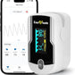 Zacurate FSA/HSA Eligible 500E-B Wireless Bluetooth Fingertip Blood Pulse Oximeter Monitor with FREE App, SpO2, Heart Rate, Plethysmograph, and Perfusion Index Finger Oxygen Sensor Meter