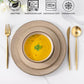 GBHOME Ceramic Dinnerware Sets, 18 Piece Embossed Elegant Stoneware Plates and Bowls Sets, Housewarming Wedding Gift | Dishwasher & Microwave Safe | Dishes Set Service for 8