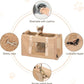 Petsfit 19x12x12 Pet Carrier for Large Cats (up to 20 lbs), Soft-Sided Small Dog Travel Carrier, Upgraded with Patented Buckle and Soft Padding, Ideal for Car Road Trips,Khaki