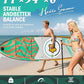 11'Stand Up Paddle Boards Surf Control with Premium SUP Board Accessories Backpack & Removable Fins, 34" Wide Inflatable Paddle Boards of All Skill Levels