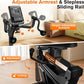 pooboo Recumbent Exercise Bike, Stationary Bikes for Home with Arm Exerciser, Magnetic Recumbent Bike with Ergonomic Backrest & Comfortable Seat, Smart APP, Pulse Sensor, 400LBS Weight Capacity