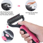 Pet Grooming Tool - 2 Sided Undercoat Rake for Cats and Dogs - Safe Dematting Comb for Easy Mats & Tangles Removing - No More Nasty Shedding and Flying Hair