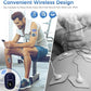KingPavonini Wireless TENS Unit, Muscle Stimulator for Pain Relief, Portable Rechargable TENS EMS Machine, LED Screen, Remote, Dual Channel 6 Modes 16 Intensity Massager, Charging Case (4 Pads)