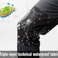 Rdruko Men's Snow Ski Pants Waterproof Insulated Winter Outdoor Snowboard Hiking Fleece Pants with Belt