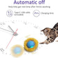 Interactive Cat Toys Ball Fast Rolling in Pouch, Motion Activate Chirping Cat Toy Hide and Seek Mouse Catching Game (Halloween Party)