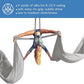 Aerial Silks Starter Kit - Durable 9 Yards of Aerial Yoga Hammock with Hardware & Guide - Aerial Swing for Acrobatic Flying Yoga & All Levels (Aerial Rigging Point Up to 13ft)