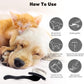 Dog Slicker Brush for Shedding and Grooming Medium or Long Haired Cats, Extra Long & Soft Pin Slicker Brush for Removes Loose Hair, Tangles, Knots, Undercoat, Free Pet Comb, Large Black