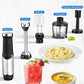 Immersion Blender, Hand Blender Heavy Duty Copper Motor, Stainless Steel Smart Stick with Egg Beaters, Chopper/Food Processor