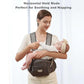 Sunveno Ergonomic Hip Seat Baby Carrier with Detachable Double Shoulder Straps, Waist & Back Relief, Breathable Mesh, Non-Slip Seat + Storage Pockets, Fits Infants & Toddlers 0-36 M up to 45 lbs