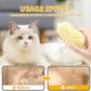 Rechargeable 3in1 Self-Cleaning Cat & Dog Deshedding Brush with 2 Gears for Long & Short Hair - Yellow
