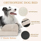 Comfort Expression XL Dog Beds for Extra Large Dogs, Waterproof Orthopedic Dog Bed with Bolster, Washable Pet Sofa Couch with Removable Cover & Non-Slip Bottom(X-Large,Beige)