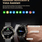 Smart Watch for Men Answer/Make Call for Android iPhone, 1.43" AMOLED HD Screen Mens Luxury Watch, 400mAh Heavy Duty Smartwatch Heart Rate Blood Oxygen Blood Pressure Sleep Monitor Pedometer, 2 Straps