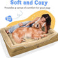 Washable Orthopedic Large Dog Bed - XL Large Dog Bed with Removable Bolsters Cover Foam Support Big Dogs Beds Non-Slip Bottom & Waterproof Pet Beds
