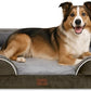 Comfort Expression Large Dog Beds Waterproof Orthopedic Foam Dog Sofa Beds Comfy Pet Bed with Washable Removable Cover & Non-Slip Bottom(Large,Dark Green)