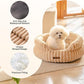 MEWOOFUN Cat Beds for Indoor Cats Washable, Dog Beds for Small Dogs Round Pet Bed for Puppy and Kitten (Camel, 20"x20"x8")