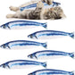 Catnip Saury Fish Toys,6pcs Cat Teething Chew Plush Toys for Pet Cat Lovers Relieve Stress Gifts Teething Chew Indoor Outdoor