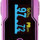 Zacurate FSA/HSA Eligible 500E Premium Fingertip Pulse Oximeter Oximetry Blood Oxygen Saturation Monitor with Silicon Cover, Batteries and Lanyard (Mystic Purple)