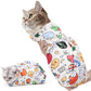 21.7 in Cat Wrap for Cutting Nails, Self-Adhesive Cat Grooming Wrap Anti-Escape Cat Restraint for Nail Clipping Cat Swaddle Wrap Cat Wrapping Cloth for Pet Cleaning and Beauty (Within 6.6 lbs)