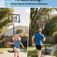 IGL Portable Basketball Hoop, 5.6-10FT Adjustable Basketball Goal System, 44 Inch Outdoor Basketball Hoop & Goals for Kids, Youth, and Adults in The Backyard, Driveway with PC Backboard