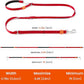 HOWGO 8-in-1 Multifunctional Hands Free Dog Training Leash with Padded Handle, 8.5 FT Nylon Adjustable Length, Lightweight Aviation Aluminum, Crossbody Waist Leash for Puppy Medium Large Dogs (Red)