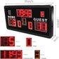 YZ Large Electronic Scoreboard with Buzzer, Wall-Mounted Professional Digital Scoreboard with Remote, Basketball Scoreboard with Timer, Digital Score Keeper for Basketball