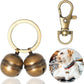 Copper Bells for Dog Collars with Snap Clips - Made of Pure Copper for Dogs/Cat - Clear Sound & No Rust - Save Birds Wildlife, Know Where Your Pet Christmas Sounds