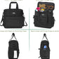 WOLT Dog Travel Bag Dog Bag for Traveling and Supplies with 2 Collapsible Bowls, 2 Food Containers, 1 Place Mat, Black