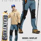 TBMPOY Men's Snow Ski Hiking Pants Waterproof Winter Fleece Lined Pants Camping Skiing Ice Fishing Pants with Belt