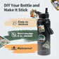 40 oz Insulated Water Bottle with Straw (Cold for 48 Hrs), Stainless Steel Triple Wall Vacuum Sports Water Jug, Leakproof Hydro Cup Flask with Paracord Handle & Straw Spout Lids & DIY Stickers