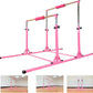 Gymnastics Double Horizontal Bars 3Play Parallel Bars Uneven Bars Gymnastics Training Kip Bar with 304 Stainless Steel Regulating Arms & Fiberglass Rail for Indoor Outdoor Home Club Use