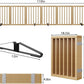 Extra Wide Dog Gates for Doorways, Bamboo Dog Gates for The House Stairs, Freestanding Pet Gates for Dogs, Doogie Puppy Fence Gate