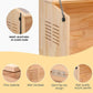 Wooden Hamster Cage,32" Lx16 Wx16 H,Animal Cabinet for Dwarf Syrian Hamsters Degus, Hamster Habitat with Openable Top and Large Acrylic Sheets, Natural Wooden Hamster Habitat.