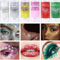 Red Body Hair Glitter Stick, Mardi Gras Makeup Chunky Sequins Face Glitter Rave Singer Concert for Kids, Halloween Glitter Paint for Kids,Waterproof Shimmer Accessories for Parties Carnival