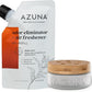 Azuna Air Freshener & Odor Eliminator for Strong Odor | 1 Room Kit Includes (1) Empty Luxe Glass Jar & 8oz Refill with Tea Tree Essential Oil Gel | Sandalwood | Last 60-90 Days