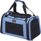 PETSFIT Pet Carrier, Dog Carrier Airline Approved, Collapsible Soft Sided TSA Approved Pet Carrier for Small and Medium Cats, Puppies Up to 12 Lbs, Cat Travel Carrier, Blue