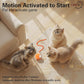 Interactive Cat Toys Ball for Indoor Cats, Automatic Agile Rolling Cat Ball with Elastic Mesh Tail, Bird Chirping & Motion Activated, 2 Tail Accessories, Kitten Toy for Bored (Orange)