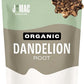J Mac Botanicals Organic Dandelion Root (16 oz) unroasted, herb for tea and other infusions, Packaged in the USA, Certified USDA Organic